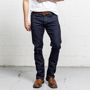 NWT Dearborn Men's Classic Bootcut Jeans in Dark Wash Size 33